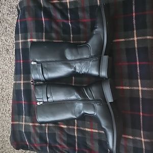 Size‎ 5 Womens Black Tommy Hilfiger Riding Boots Very Nice!!